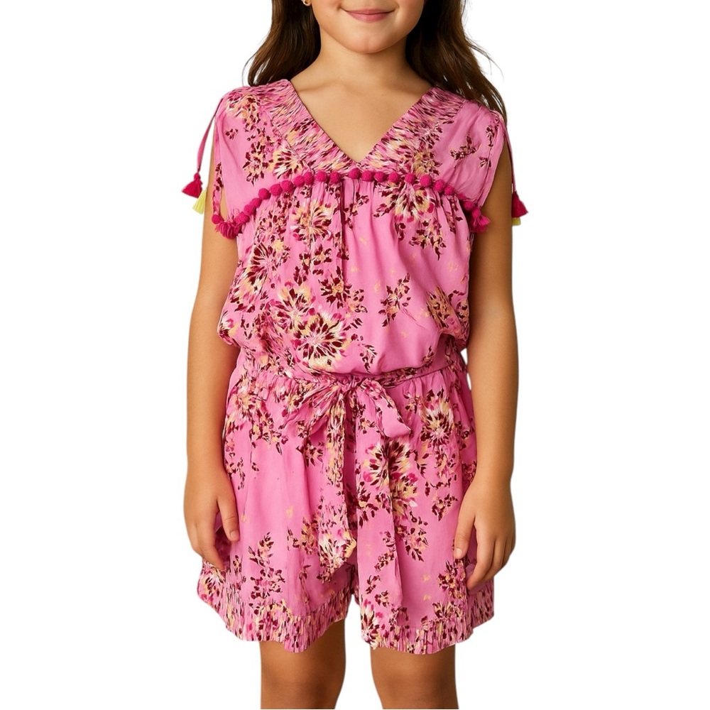 POUPETTE ST BARTH 'Mya' Pom Pom Romper. Size S‎ (8)